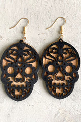 Casual Three-Dimensional Stitching Skull Earrings