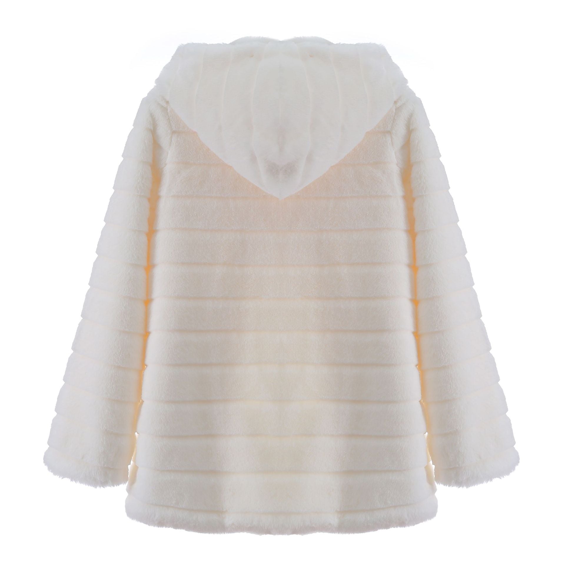 Casual Solid Color Faux Fur Coat