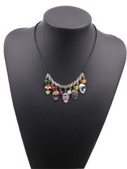 Day Of The Dead Sugar Skulls Beaded Necklace