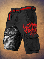 Death's Trial Black Metal Art Men's Work Shorts