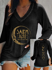 Women's Halloween Salem 1692 They Missed One Print Casual T-Shirt