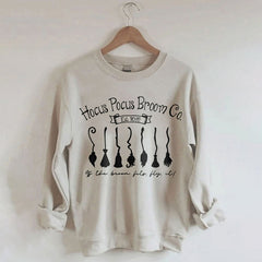 Hocus Pocus Broom Co. Printed Sweatshirt