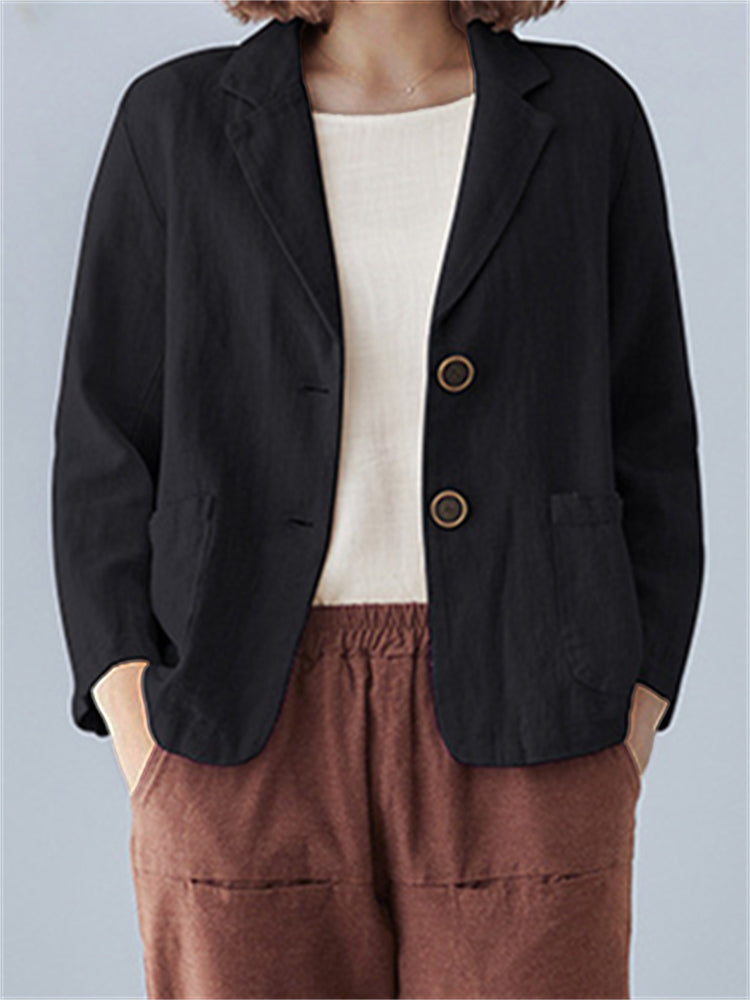 Vintage Patch Pocket Basic Woven Jacket