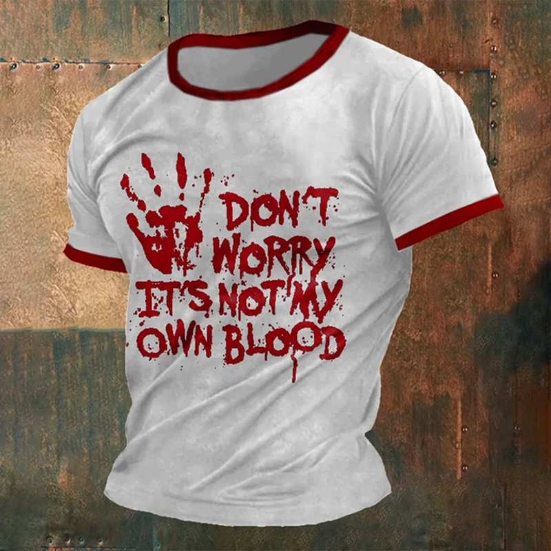 Men's Halloween Print Casual T-Shirt