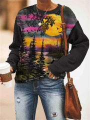 Halloween Inspired Spooky Landscape Sweatshirt