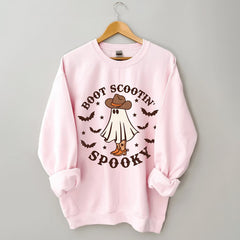Boot Scootin Spooky Print Sweatshirt