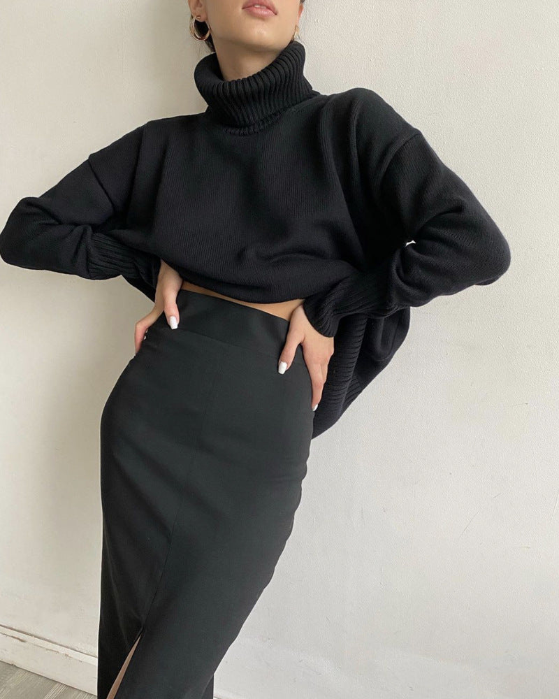 Elegant Turtleneck Loose Casual Sweater