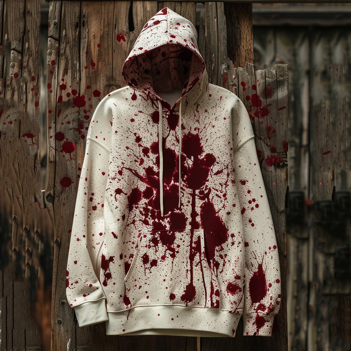 Bloody Halloween Print Casual Hoodie