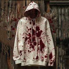 Bloody Halloween Print Casual Hoodie