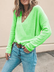 Front Overlap All-Match Sweater