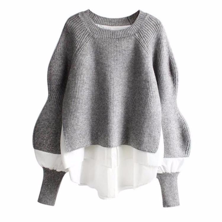 Elegant  Fake Two Piece Sweater