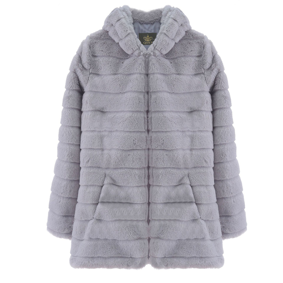 Casual Solid Color Faux Fur Coat