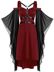 Halloween Gothic Stitching Vintage Dress