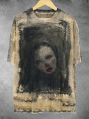 Halloween Horror Print Casual T-Shirt