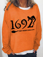 1692 They Missed One Salem Witch Print Sweatshirt