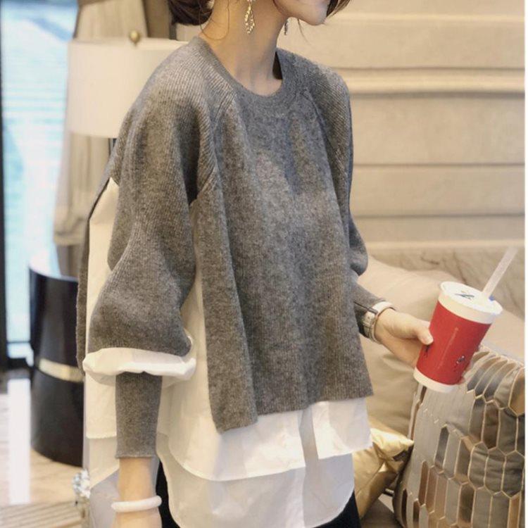 Elegant  Fake Two Piece Sweater