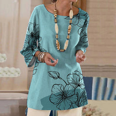 Elegant Water Lily Art Pattern Front And Back Irregular T-Shirt