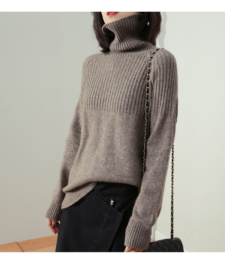 Turtleneck Retro Loose Pullover Sweater