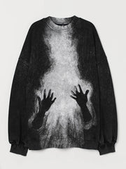 Halloween Who I Am Art Vintage Washed Sweatshirt