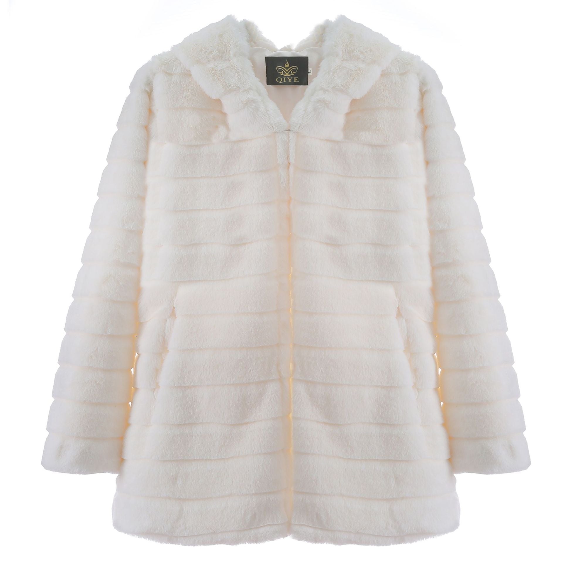 Casual Solid Color Faux Fur Coat