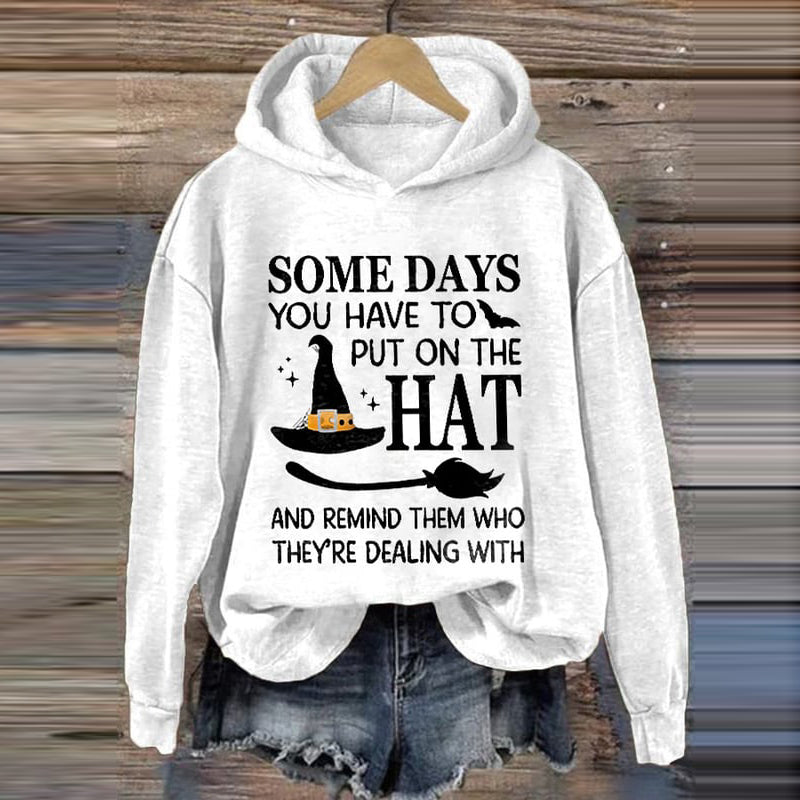 Halloween Printed Long Sleeve Hoodie