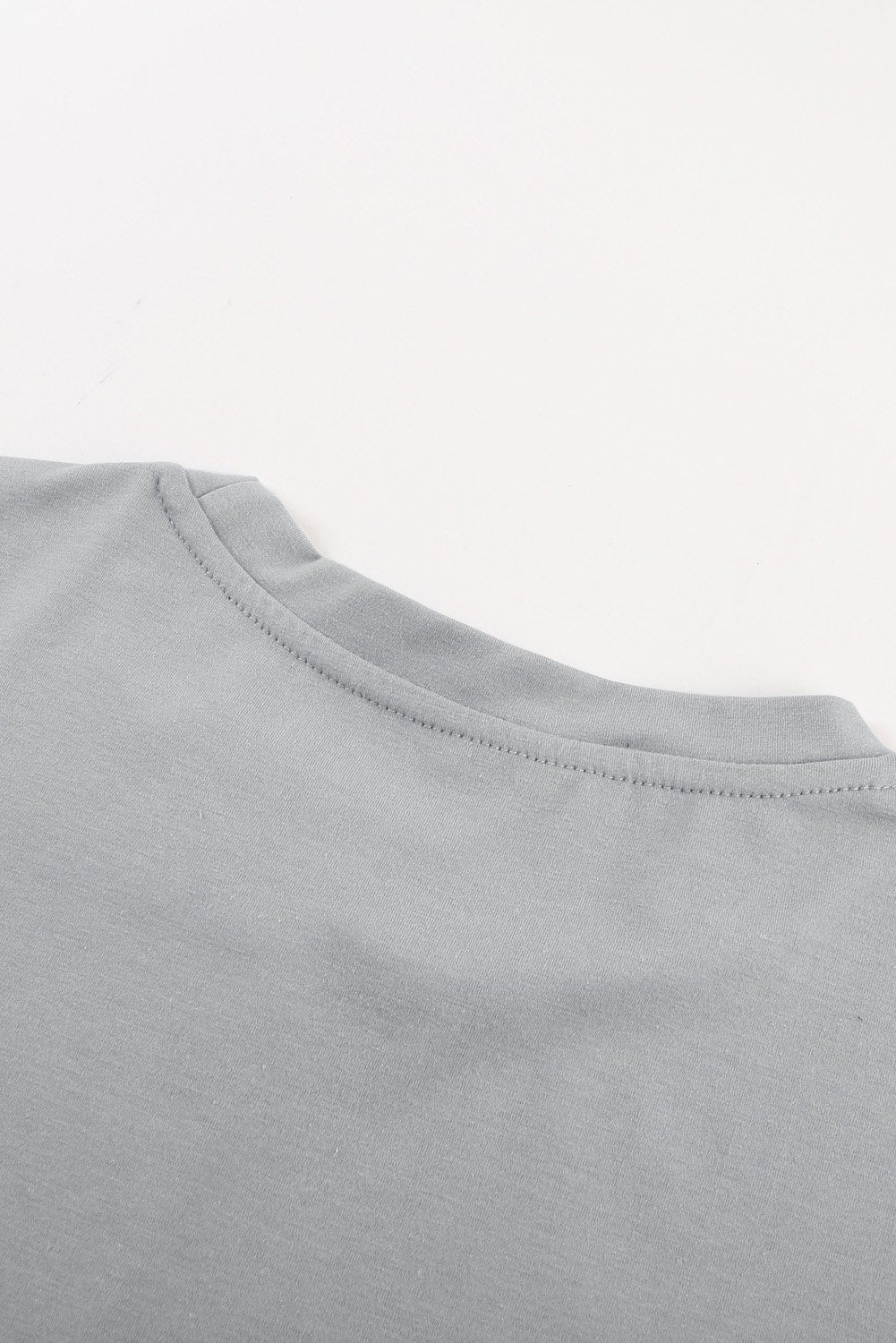 Women's Casual Gray Short Sleeve Faith Over Fear Graphic Tee