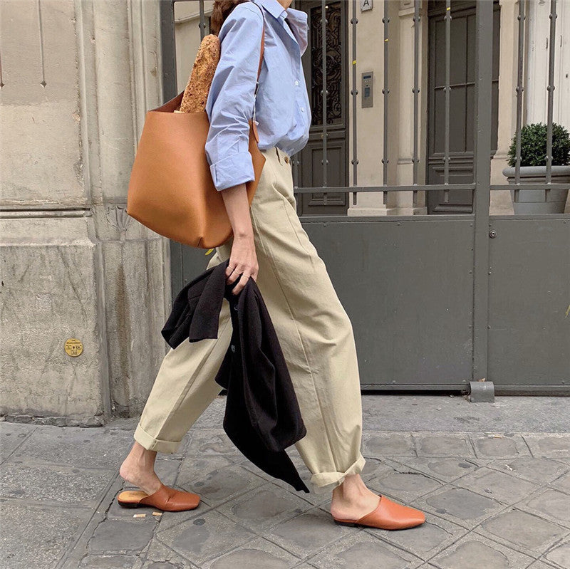 Women's Versatile loose straight-leg commuter harem pants