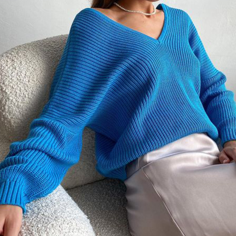 V-Neck Loose Sweater