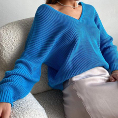 V-Neck Loose Sweater