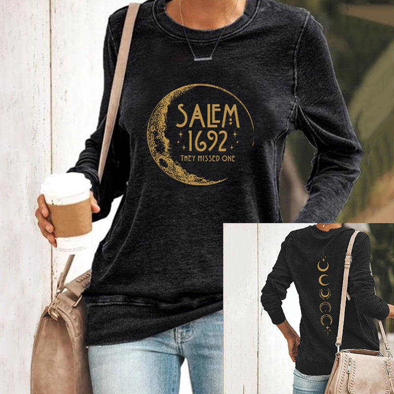 Halloween Salem 1692 They Missed One Print Casual Sweatshirt