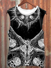 Black Metal Art  Print Vintage Tank Top