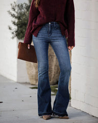 Women's Slim fit slim trousers micro flared jeans
