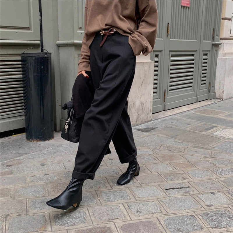Women's Versatile loose straight-leg commuter harem pants