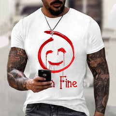 Men's I'm Fine It's Not My Blood Print T-Shirt