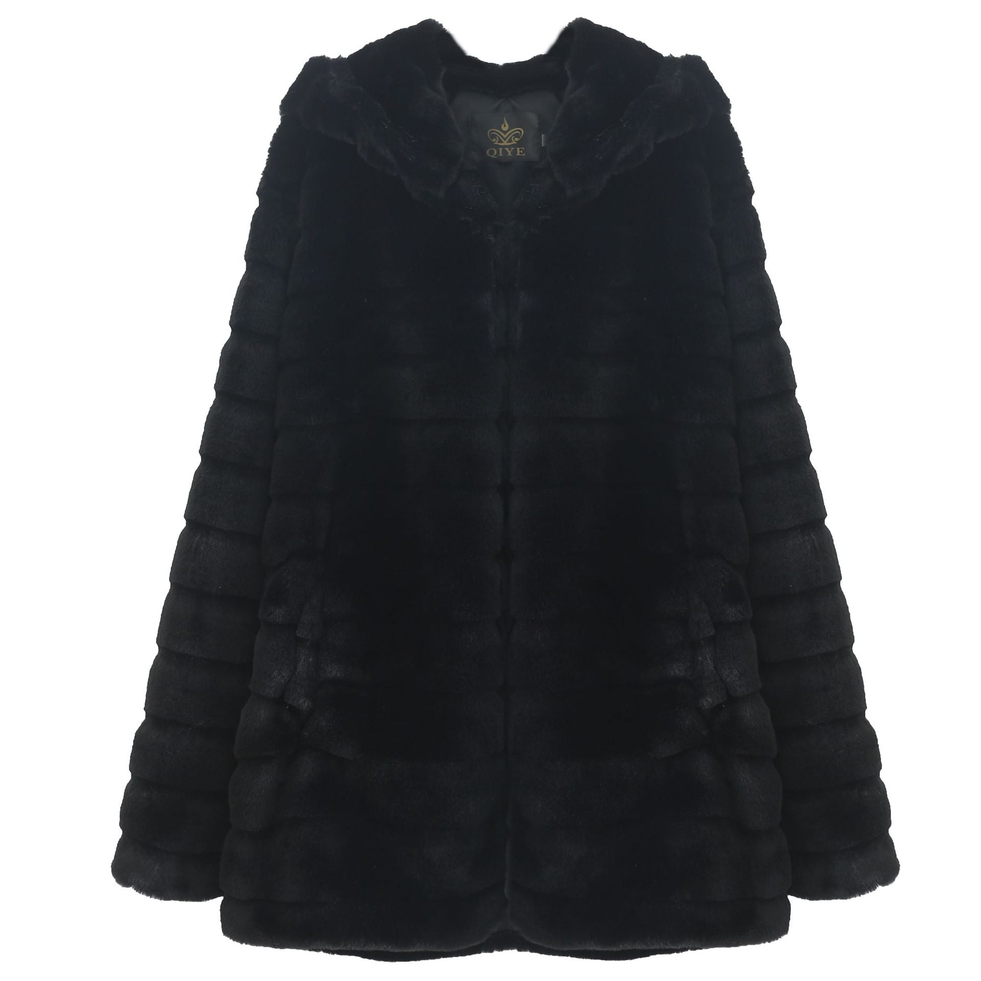 Casual Solid Color Faux Fur Coat