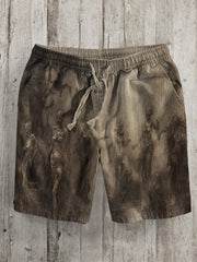 Men's Surreal Skull Horror Art Print Drawstring Shorts