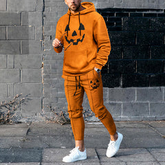 Pumpkin Grimace Tracksuit Two Piece Set