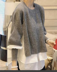 Elegant  Fake Two Piece Sweater