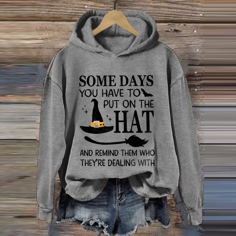 Halloween Printed Long Sleeve Hoodie