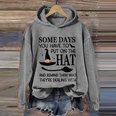 Halloween Printed Long Sleeve Hoodie