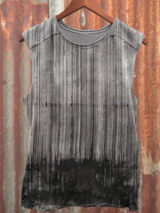Men's Retro Mysterious Oil Painting Casual Tank Top