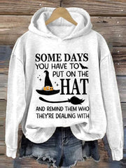 Halloween Printed Long Sleeve Hoodie