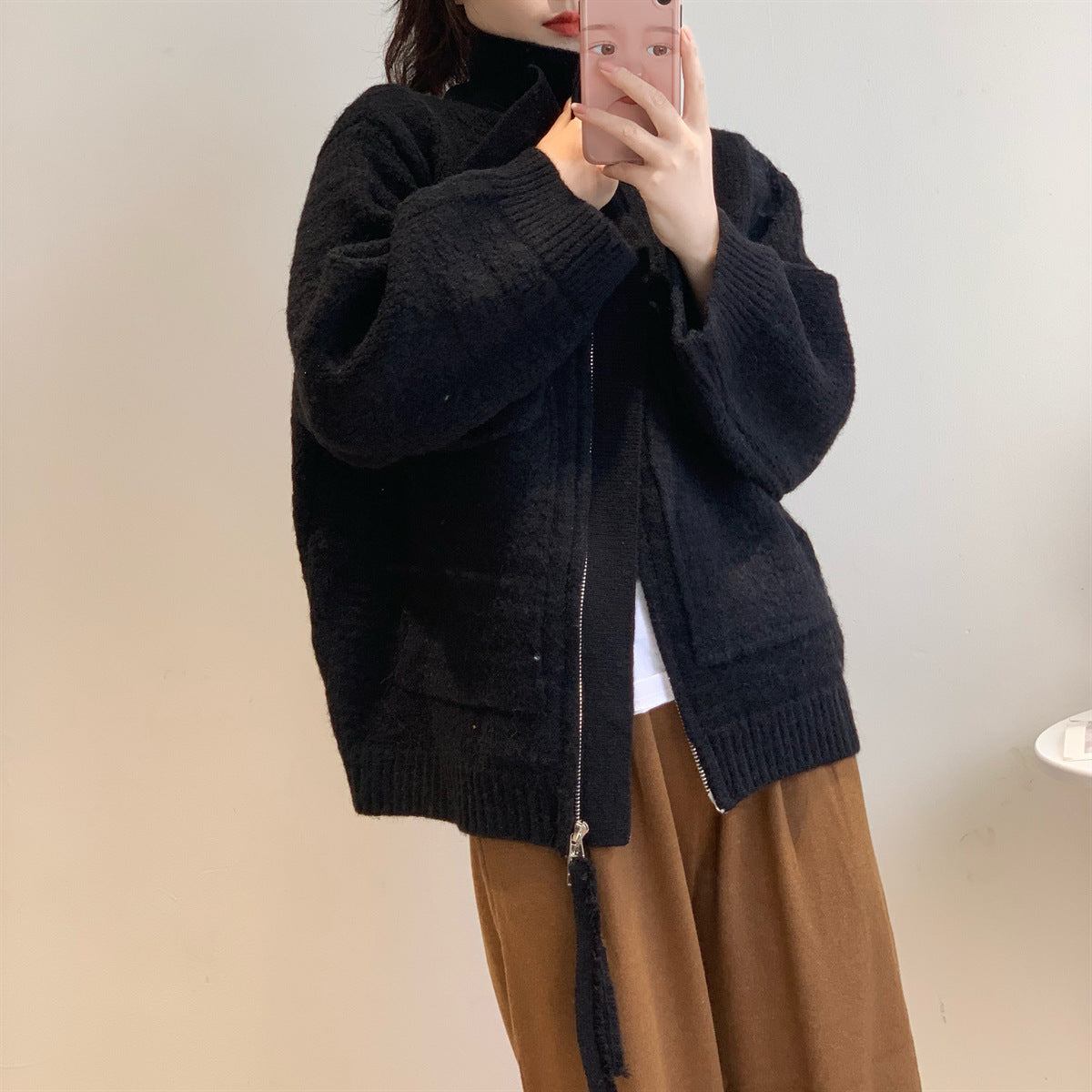Niche Design New Loose Cozy Cardigan