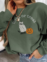 Trick Or Treat Cat Sweatshirt