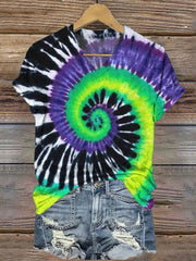 Halloween Horror Movie Inspired Spiral Tie Dye T Shirt