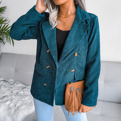 Autumn and winter double breasted Suit jacket