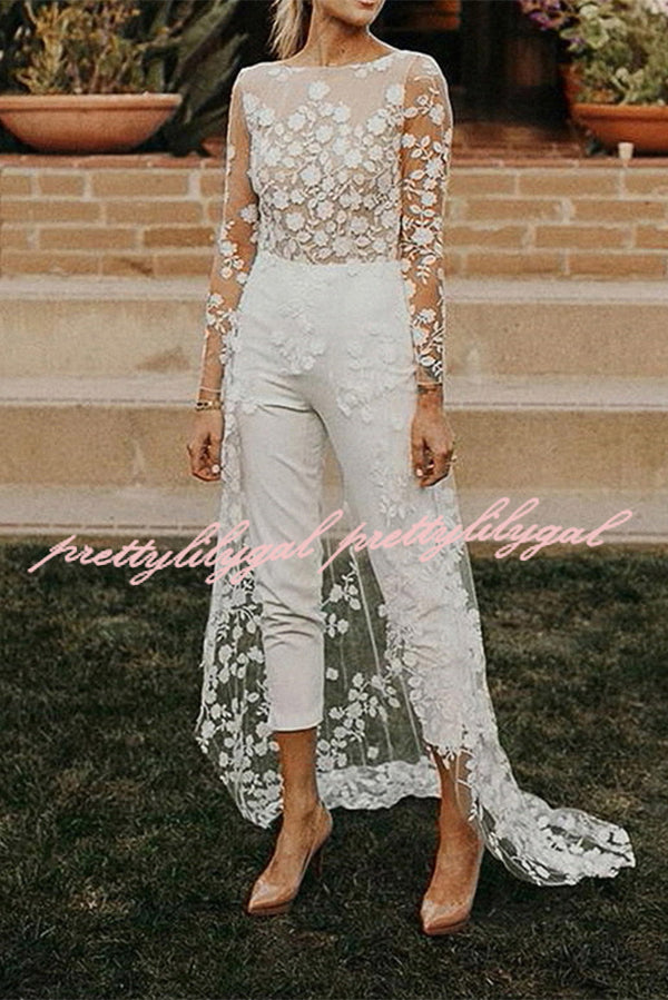 White Wedding Jumpsuit