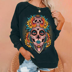 Marigold Undead Queen Print Sweatshirt