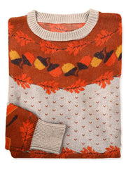 Women's Fall Acorn Print Casual Knitted Sweatshirt