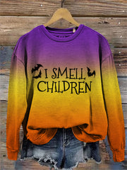 I Smell Children Witch Gradient Washed Sweatshirt